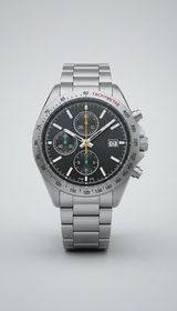 Brushed Steel Chronograph Watch