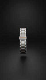 Sterling Silver Bracelet With Geometric Clasp